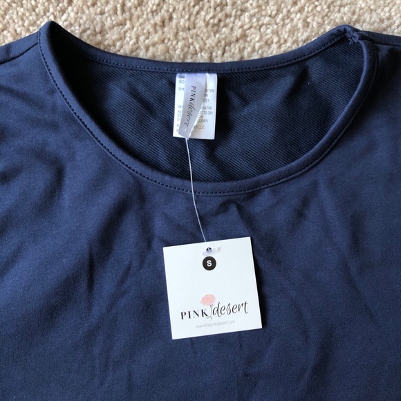 Navy Blue Casual Dress - Picture 6 of 7